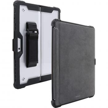 Funda con Correa de Muñeca JT Berlin para Microsoft Surface Pro 9 - Negra/Transparente - Compatible con Teclado Signature y Soporte Slim Pen 2