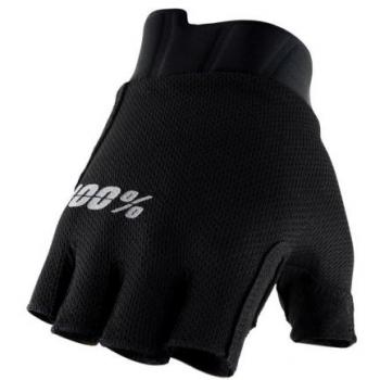 Guantes de bicicleta 100% Exceeda Gel negro claro - M
