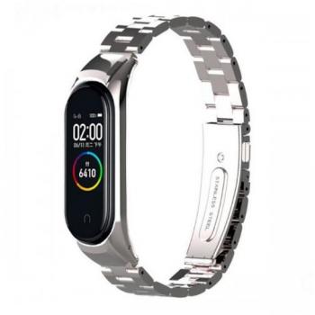 Correa Xiaomi Mi Band 4 / 3 Steel Plata