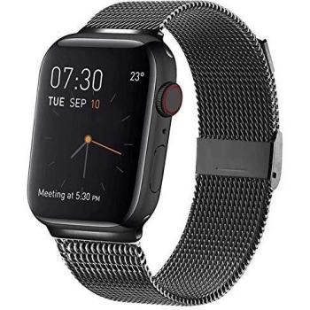 Correa de Metal de Acero Inoxidable, Correa de Repuesto Magnética, Compatible con Relojes Inteligentes de 38 mm, 40 mm, 42 mm, 44 mm, Adecuada para la Serie iWatch 5/4/3/2/1