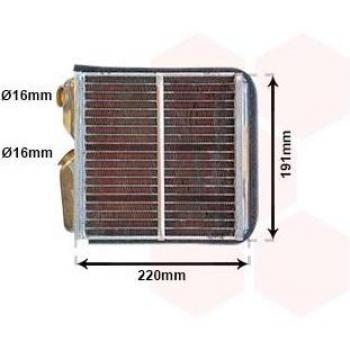 Radiador de calefacción VAN WEZEL 37006240 - Tipo: Radiador de calefacción, Marca: VAN WEZEL, Número de pieza: 37006240