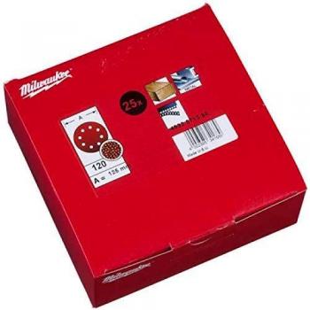 Milwaukee Lixa de velcro Grao 120