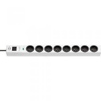 Regleta Multiprise Brennenstuhl Hugo 8 Tomas con Parafuegos 2m Blanca