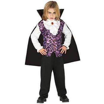 Generique - Disfraz Joven Vampiro Morado y Negro niño - 3-4 años