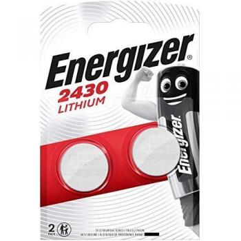 Energizer CR2430 Battery, Lithium Coin, 2 Pack