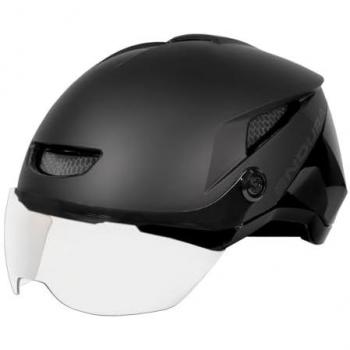 Casco Endura Speed Pedelec negro - S-M, casco de bicicleta diseñado para velocidad y seguridad, talla S-M