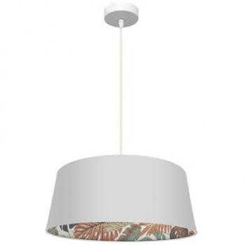 Lámpara de techo colgante Fabrilamp 50d Tunez 1xe27 Blanco/blanco-estampado
