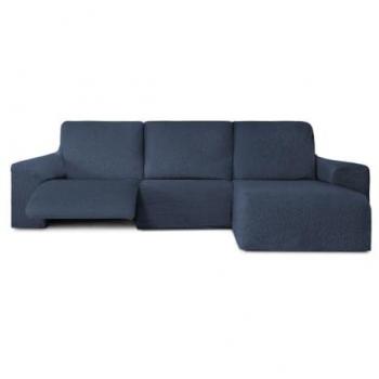 Funda Chaise Longue Relax Brazo Corto Derecho Bielástica Roc Azul 120 x 120 x 360 cm