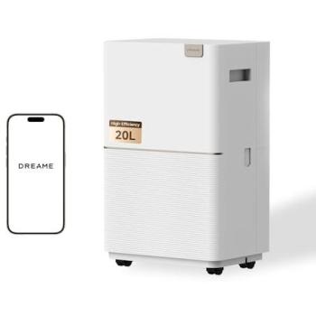 Deshumidificador Dreame DD20 20L/día Antibacteriano, Control Inteligente y Silencioso
