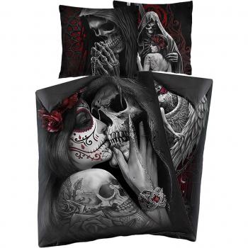 Spiral Dead Kiss Gothic Bedding Set - Unisex - Multicolor