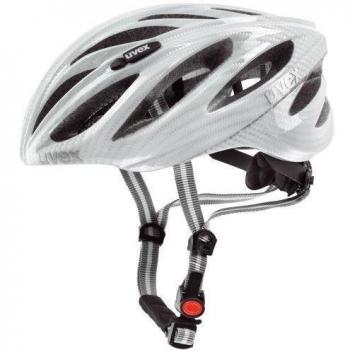 uvex boss race - Casco de ciclismo para hombre, color carbono blanco, talla 52-56