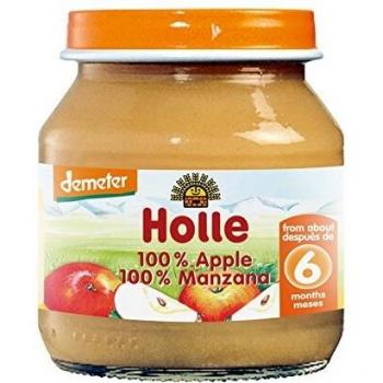 Holle - Potito 100% Manzana Holle 125 gr 4m+