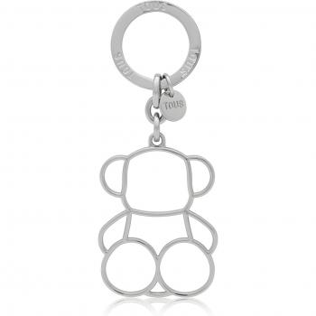 Llavero Silhouette Bold Bear Plateado de Tous 1 Unidad