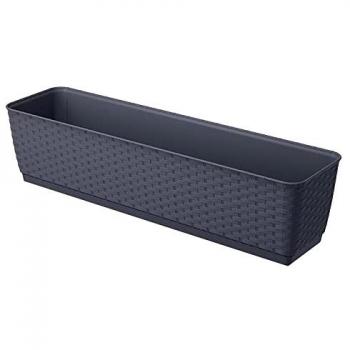 Maceta Ratolla P Antracita Alta Calidad 590x154x142 mm