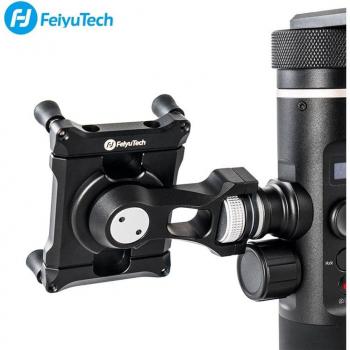 Soporte de teléfono Feiyu para G6/G6 Plus, adaptador con clip abrazadera para cámara de acción y gimbal, compatible con iPhone X, 8, 7 y Samsung