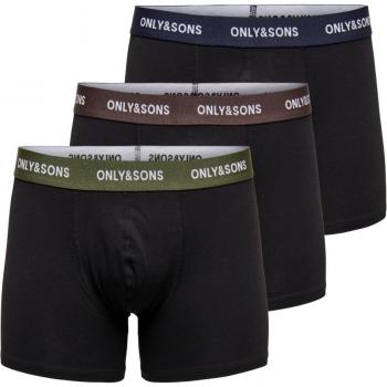 Only & Sons Fitz Solid Boxer Shorts (Pack of 3)