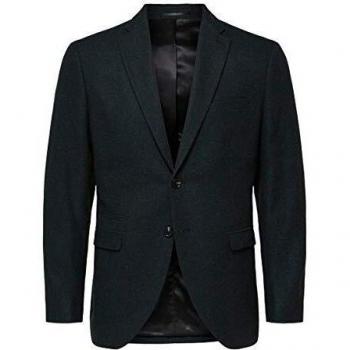SELECTED HOMME Slhslim-myloiver BLZ B Noos Chaqueta de Traje, Verde