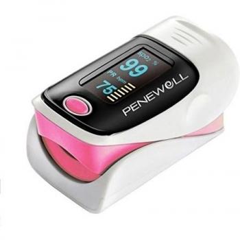 Finger Pulse Oximeter / Heart Rate Monitor With LED Display from PeneWell®: The Easy to Use Digital Meter Provides Fast Read Test Results of Blood Oxygen Saturation