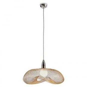 Lámpara Colgante LED Schuller Forma Cromo/Oro 1 Luz