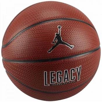 Balón de baloncesto Nike Jordan Legacy 2.0 naranja, talla 7, diseño inspirado en Michael Jordan, material de goma duradera, superficie con textura para mejor agarre, adecuado para uso en interiores y exteriores