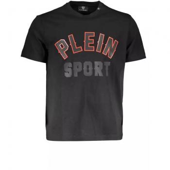 Plein Sport Black Cotton T-Shirt - Size M