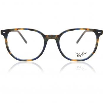 Ray-Ban Elliot Gafas Graduadas RX 5397 8174 - Gafas de montura óptica, color marrón claro con detalles en dorado, lentes graduados personalizables, diseño clásico y elegante, ajuste cómodo