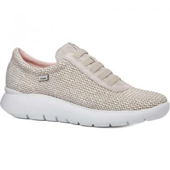 Zapatillas deportivas para mujer Callaghan 51401 en beige de piel