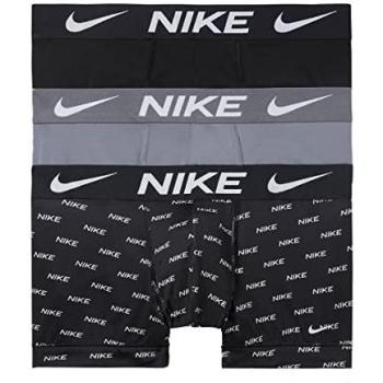 Bóxer Nike Dri-FIT Essential Micro Trunk Pack de 3 Hombres - Negro, Gris, Blanco - Talla L