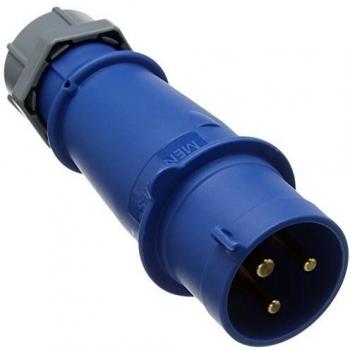 Mennekes 101200018 Clavijas CEE AM-TOP, Tomas de Corriente, 230 V, 50-60 Hz, 32 A, 3 Polos, IP 44, Azul