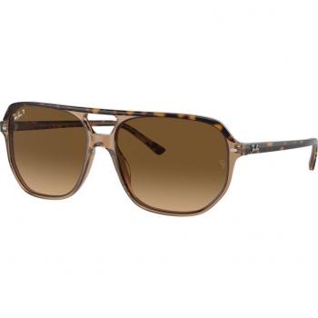 Ray-Ban RB2205 Bill One Polarized Sunglasses, Color 1292M2, Unisex, Squadrata Havana, Size 57