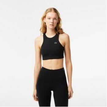 Sujetador Sport de secado rápido negro Lacoste para mujer