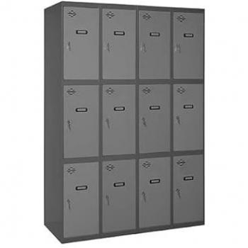 Casillero SIMONLOCKER Profesional de 3 Puertas 4/12 300(1200) Antracita/Gris 1800x1200x500