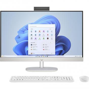 HP All in One HP 27-cr0040ns con Procesador AMD Ryzen 5, Memoria RAM de 8GB, Disco Duro SSD de 512GB, Pantalla de 27 pulgadas y Sistema Operativo Windows 11.