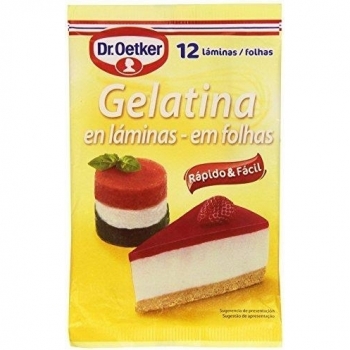 DR. OETKER Láminas de Gelatina Neutra, 20g