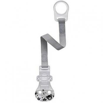 nip Schnullerband con Ring Unisex Bär