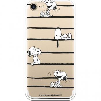 Funda para iPhone 7 Oficial de Peanuts Snoopy Rayas - Snoopy