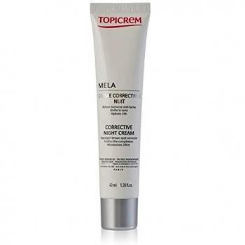 Topicrem Mela Corrective Night Cream 40ml - Anti-Pigmentation Exfoliating Treatment for Sensitive Skin