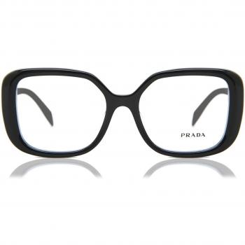 Prada PR 10ZVF Asian Fit 1AB1O1 Armazones y Gafas Recetadas para Mujer Negras, Tamaño 54