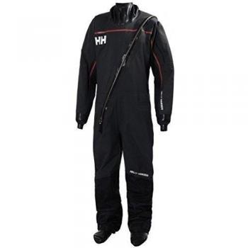 Helly Hansen JR Drysuit - Traje completo para niños, color negro, talla 152/12