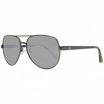 Guess Men's Gunmetal Aviator Sunglasses GF0215 08C 60 - Metallic Metal - One Size