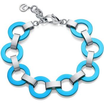 Pulsera Viceroy Colors de acero con aros de aluminio azul para mujer