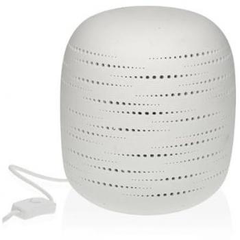 Lámpara de mesa Versa Piedra Porcelana (17 x 19,1 x 17 cm)