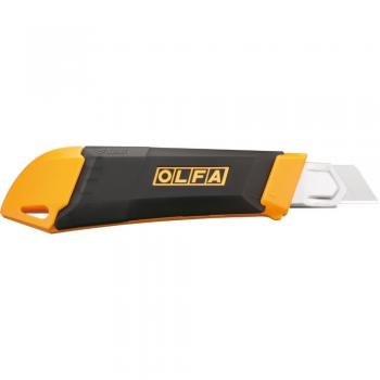 Olfa DL-1 - Cúter con cuchilla de 18 mm, bloqueo automático y contenedor para cuchillas usadas