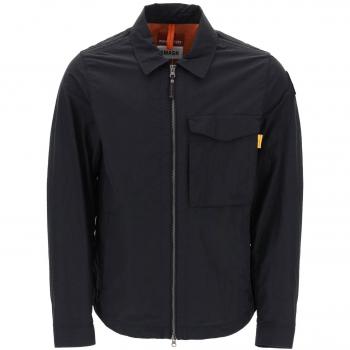Parajumpers Rayner Overshirt in Nylon - Light Jacket, Male, Black, Size: S