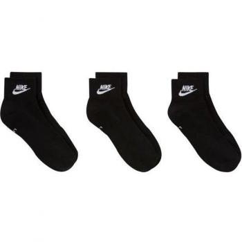 Nike Everyday Essential Ankle Socks (3 Pairs) - Black/White - Size L (8-11) Male
