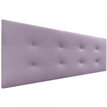 Cabecero Acolchado Capitone 135x60cm Tapizado en Polipiel Lila con 8cm de Grosor para Camas 120/135/140