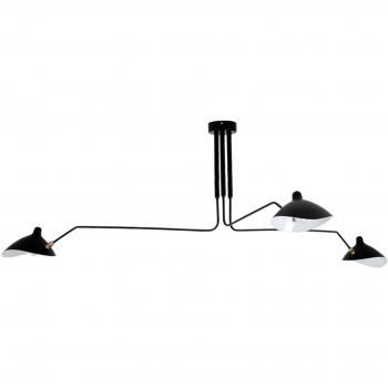 Lámpara de suspensión Toolight APP569-3C negro 3 puntos de luz E27 150x150x60 cm
