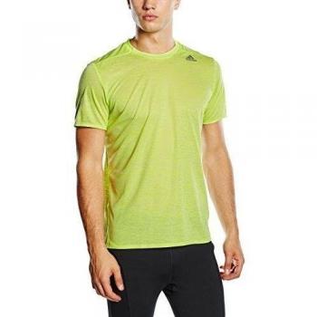 adidas SN S/S M - Camiseta para hombre, color lima / plata, talla M