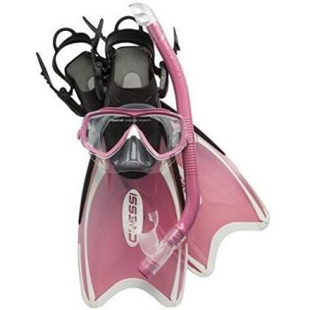 Cressi Mini Palau Bag Conjunto de Snorkeling, Unisex niños, Rosa, 29/32