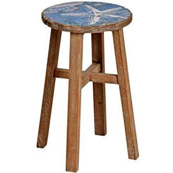 Taburete de pino estilo marino Aubry Gaspard